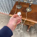 Pair of candlesticks girandoles Louis XVI silver empire