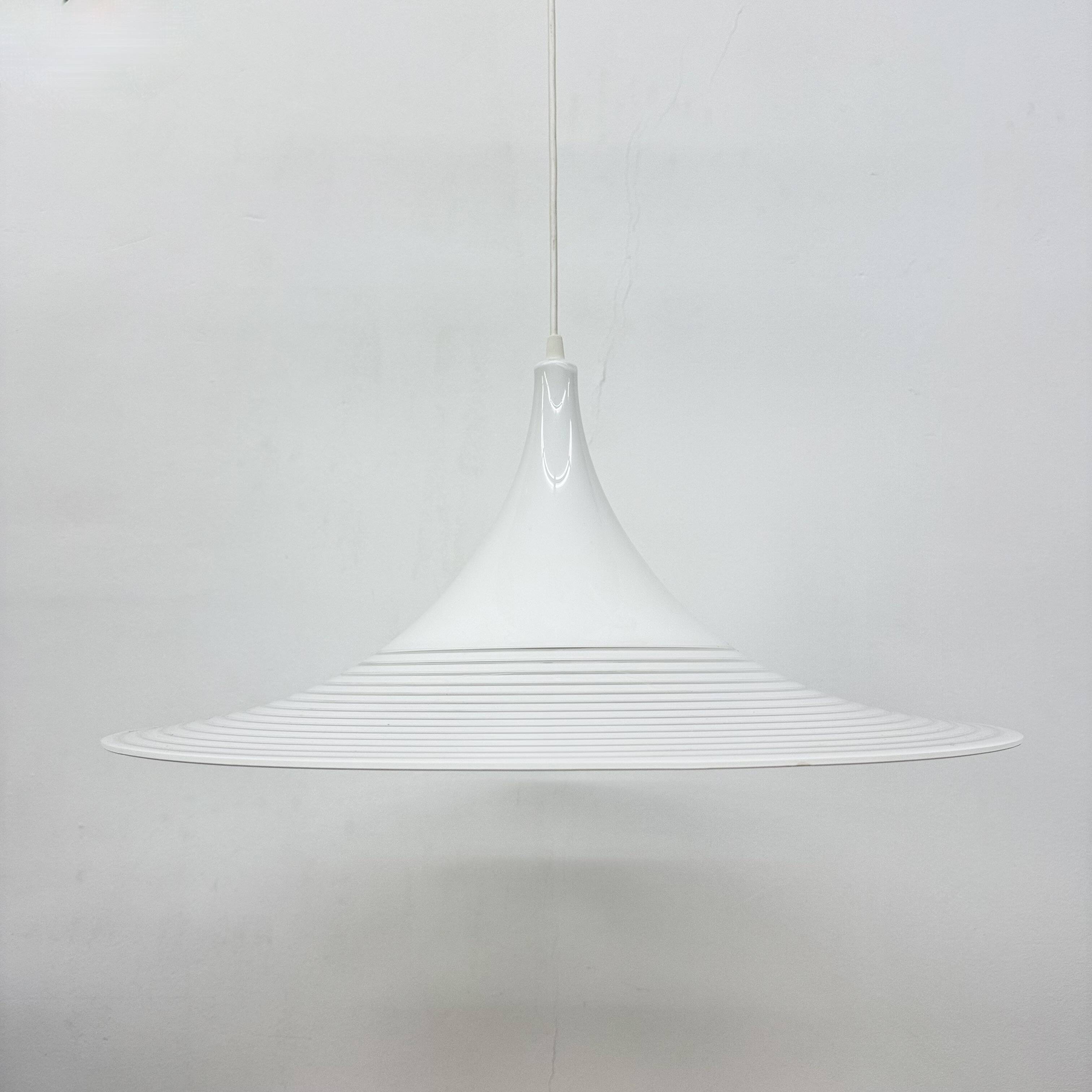 Vintage lucite hanging lamp By Meblo Guzzini, 1980’s