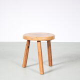 Tabouret de trépied brutaliste des années 1970 des Pays-Bas