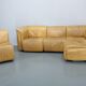 1970s Wittmann Hochbaret leather Modular Sofa, Austria