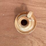 Glazed stoneware candle holder