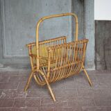 Rattan magazine holder, wicker magazine holder, magazine storage, magazine rack