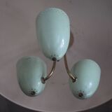 Vintage lacquered metal pendant from the 1950s, Herman Busquet for Hala.