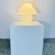 Opaline Mushroom Table Lamp By Paolo Venini For Murano, Italy, 1970S