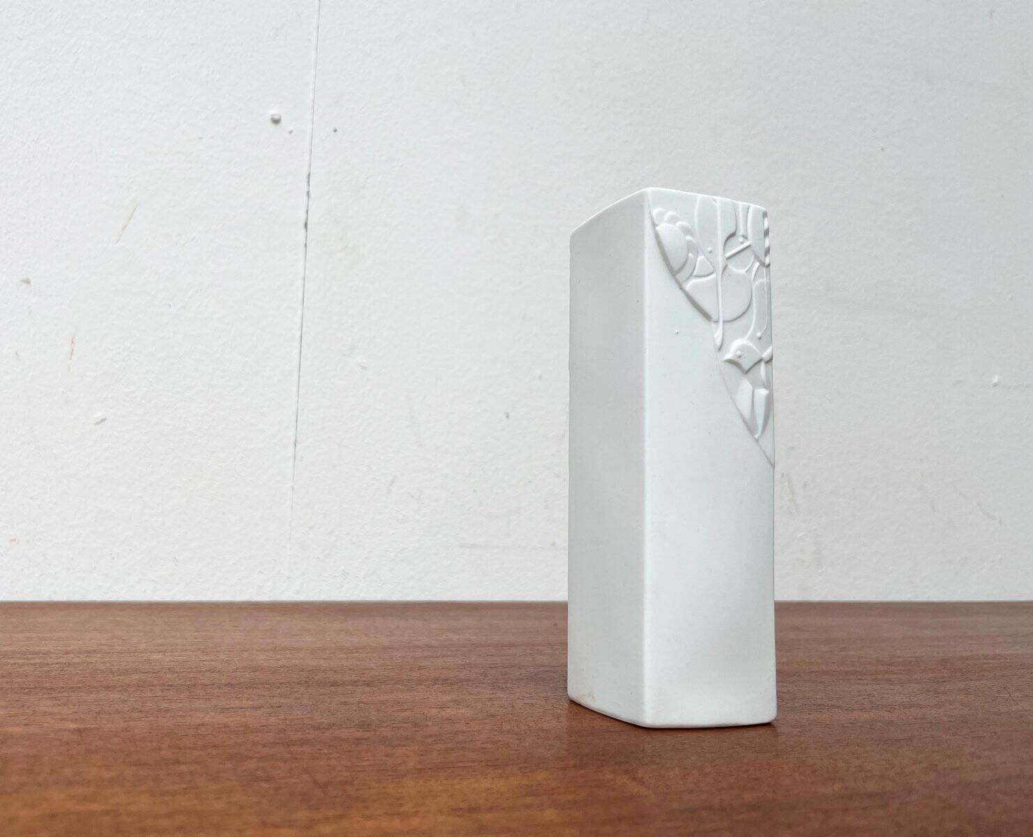 Vintage German vase in white porcelain by KPM Royal Porcelain, 1970s.