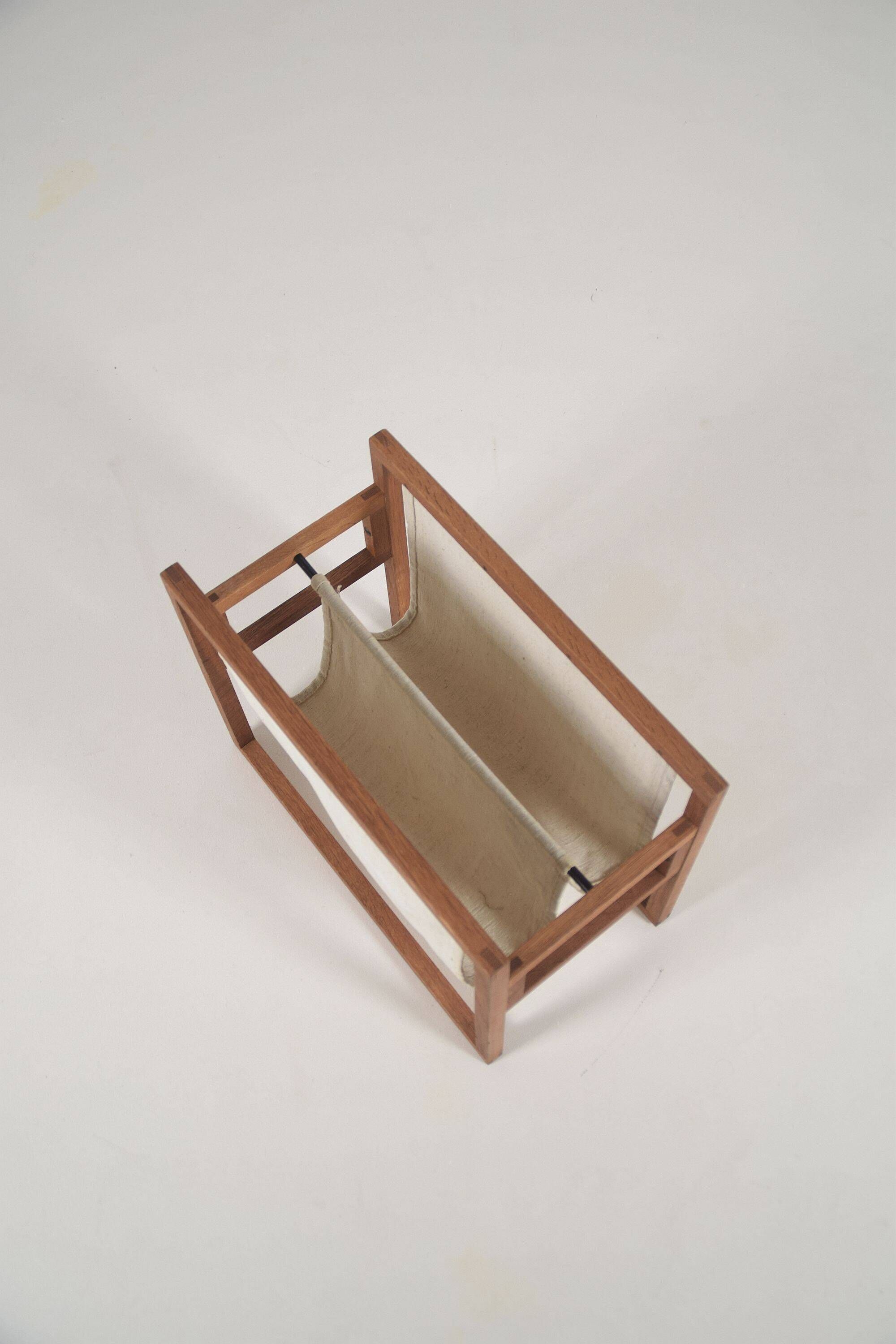 Danish magazine holder by Henning Wind-Hansen for Sika Mobler, 1960s