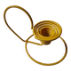 Vintage 80s Scoubidou-style wire candle holder