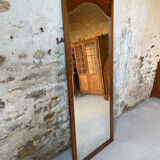 Large antique wooden mirror