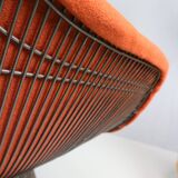 Early bronze lounge chair by Warren Platner for Knoll 1960s in rust red