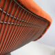Vintage bronze lounge chair by Warren Platner for Knoll, 1960s, rust red colour.