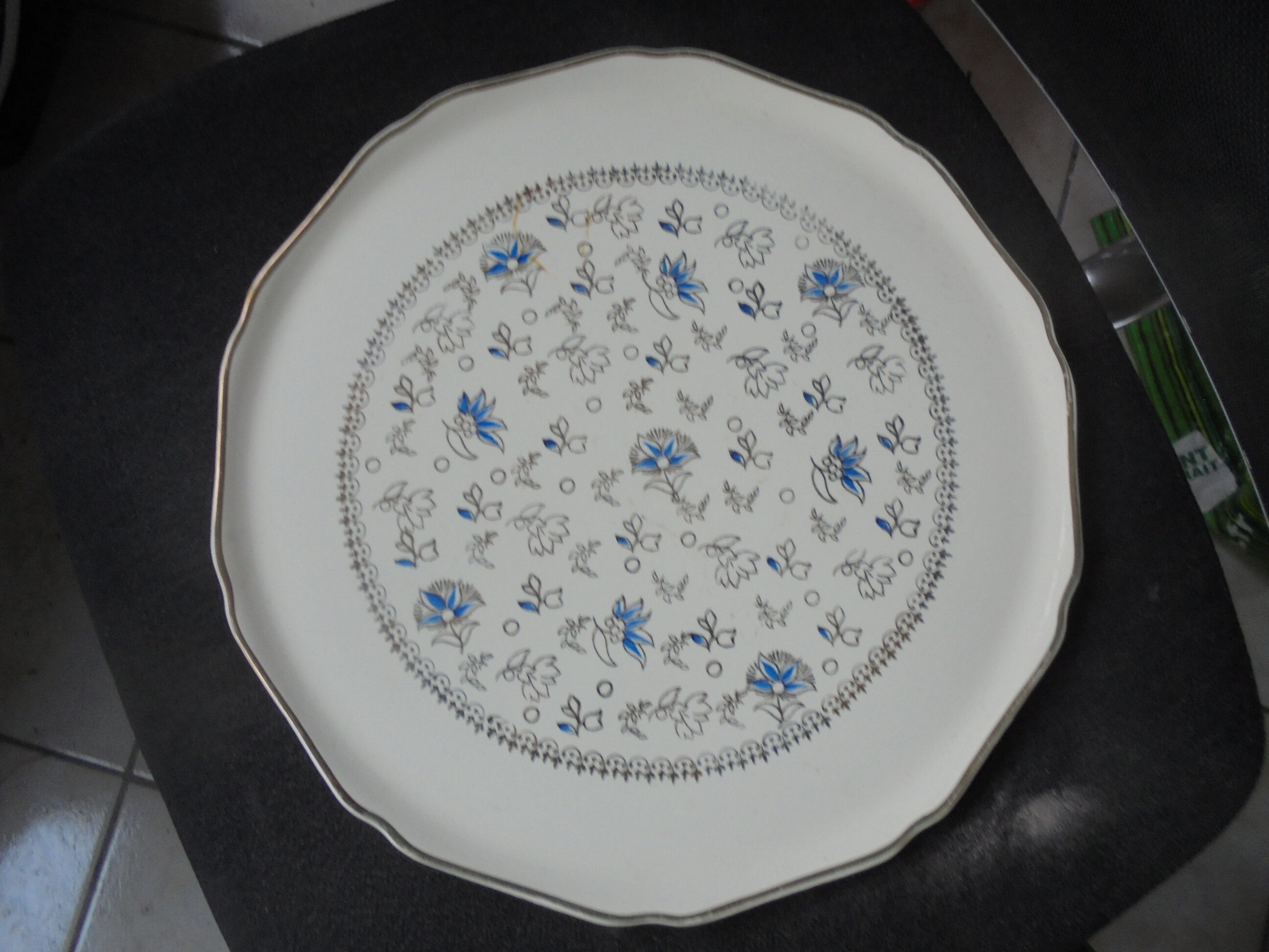 Plat à tarte ou gateau Longwy
