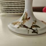 Haviland service plates, dishes on pedestals and soup tureen