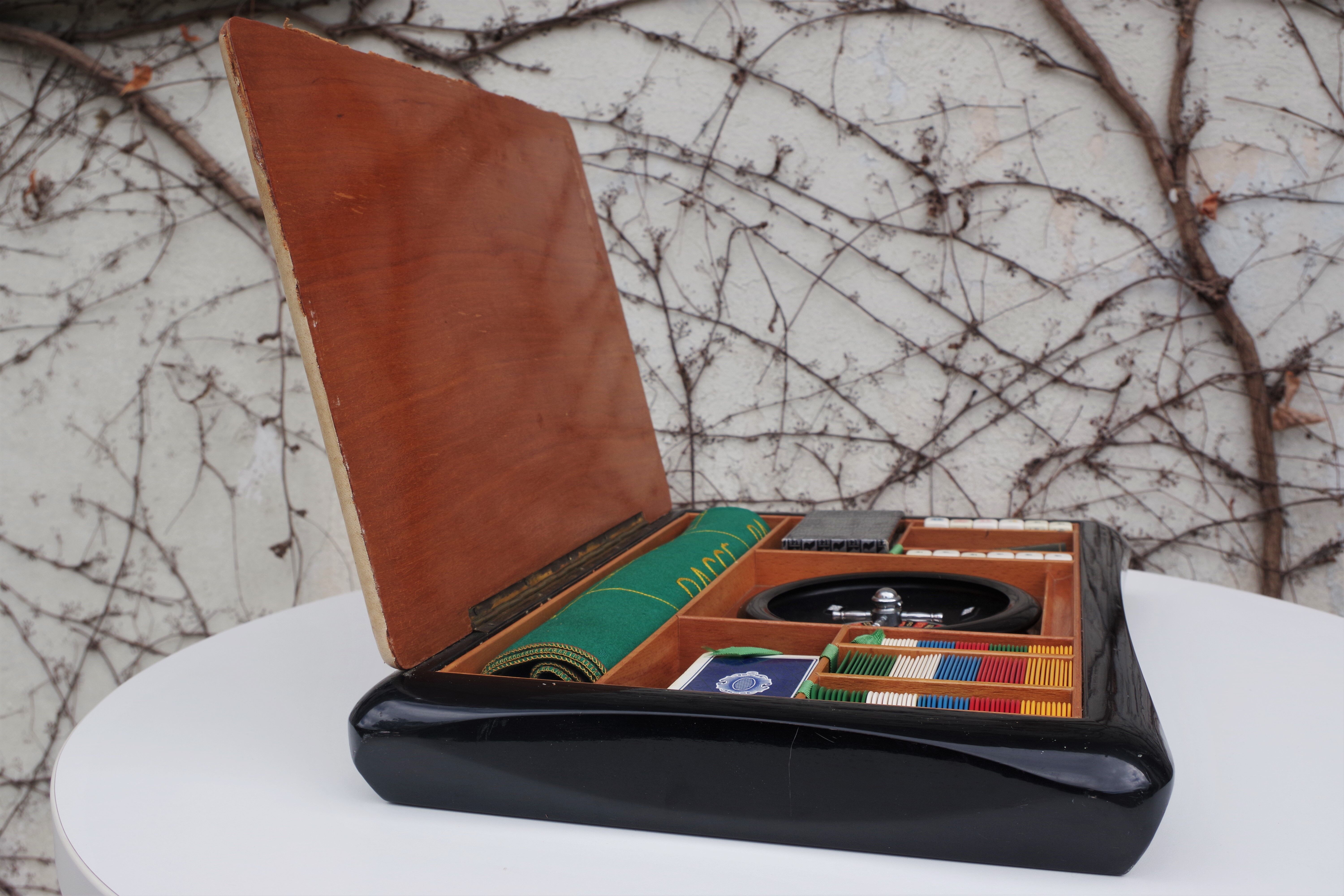 Boîte de Jeu avec Roulette Représentant la Ville de Venise, 1960s