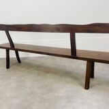 Brutalist elm bench