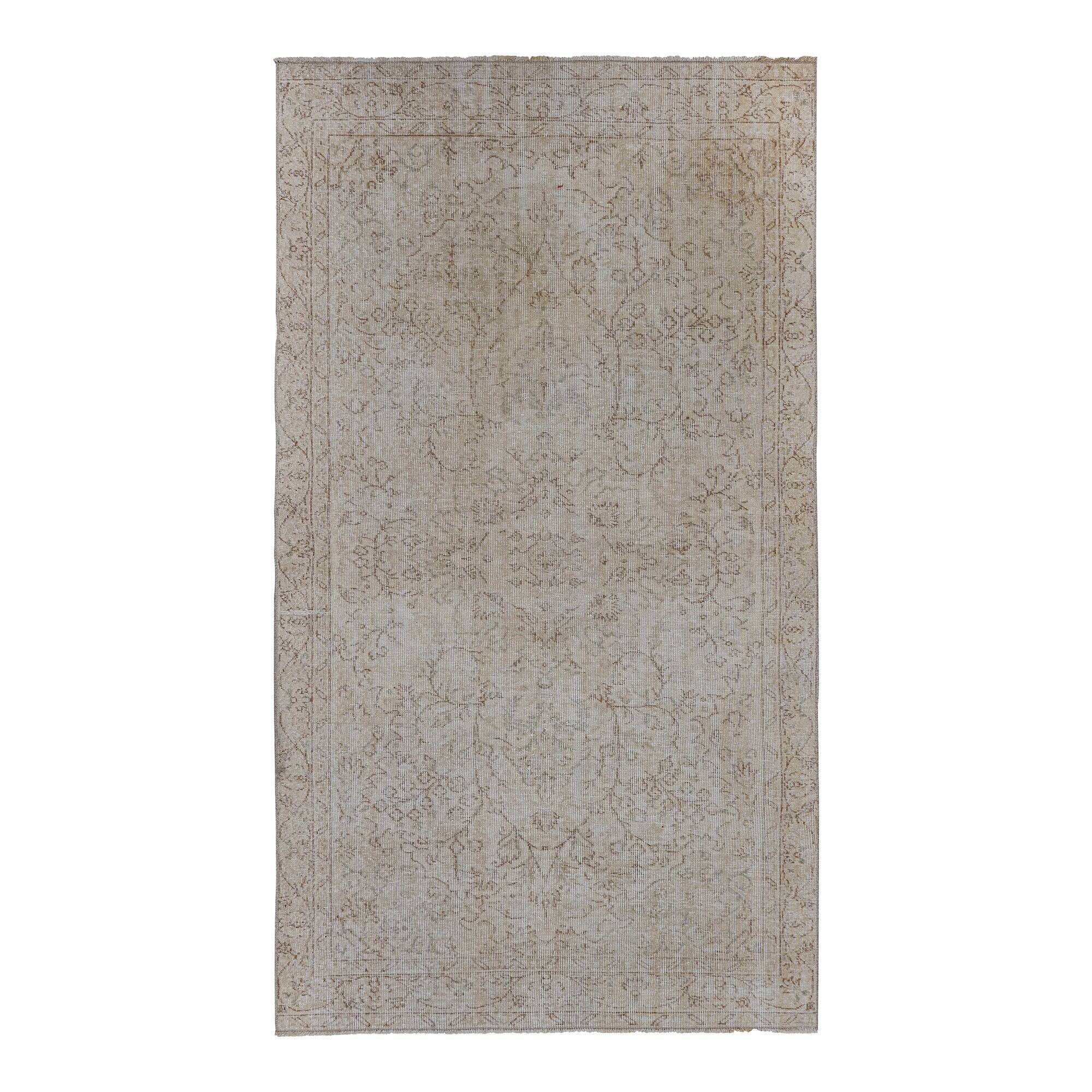 Vintage Turkish handmade rug 144x265 cm