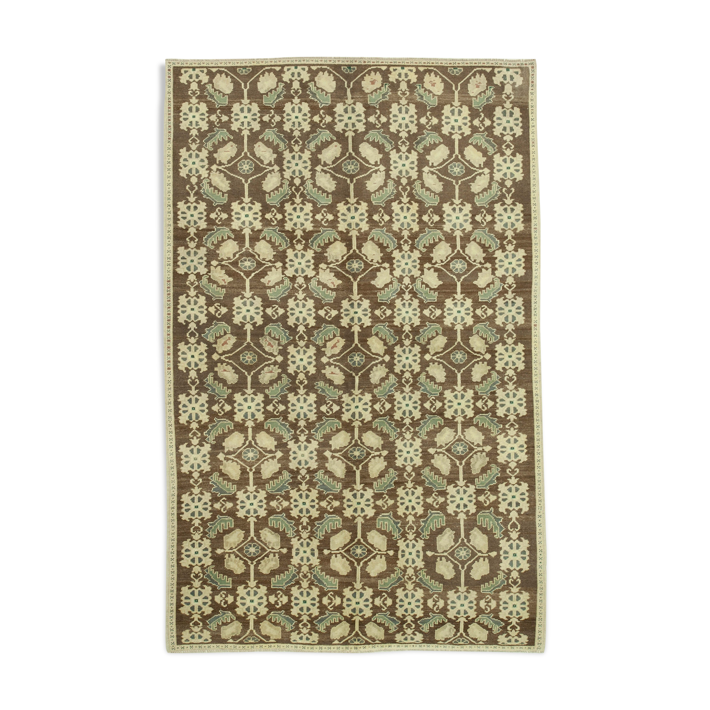 1960s handmade oriental beige carpet 157 cm x 248 cm