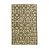 1960s handmade oriental beige carpet 157 cm x 248 cm