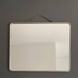 Vintage barber mirror and chain