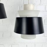 Pair of Tivoli Jørn Utzon pendant lights for Nordisk Solar Denmark, 1950-60s