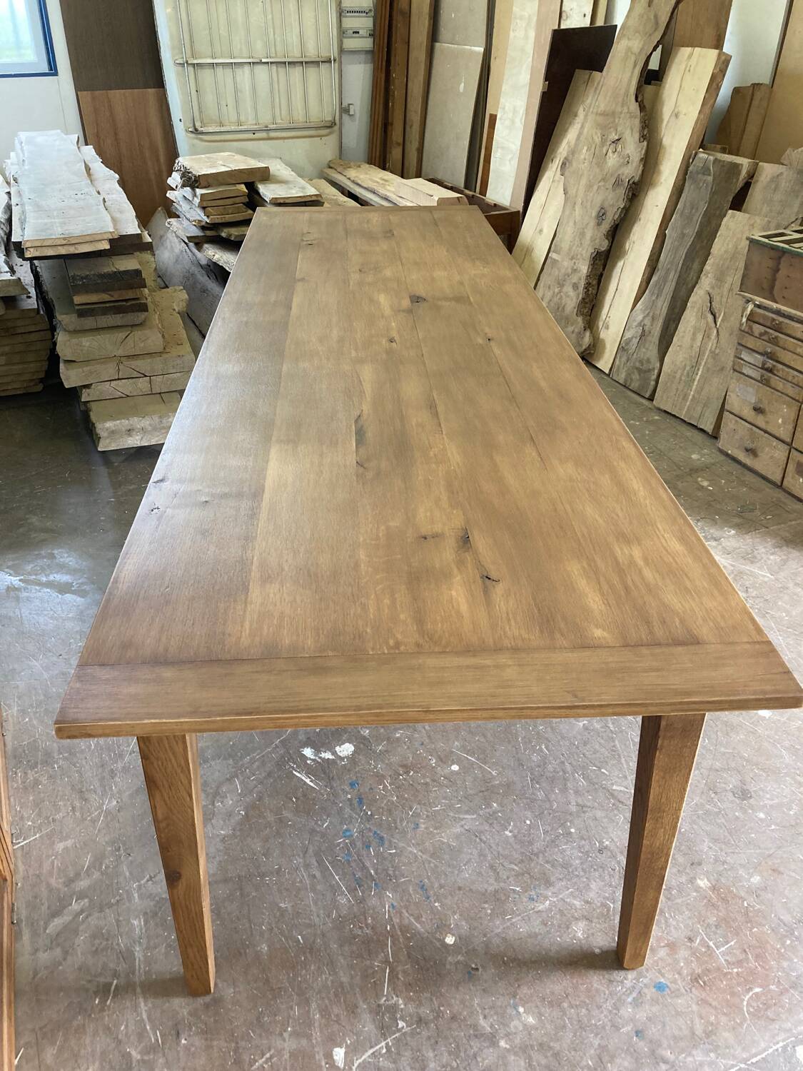 XXL farm table in solid oak