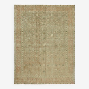 1980s 294 cm x 377 cm beige wool carpet