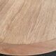 Table à manger scandinave extensible rénovée en chêne 110cm du XXème