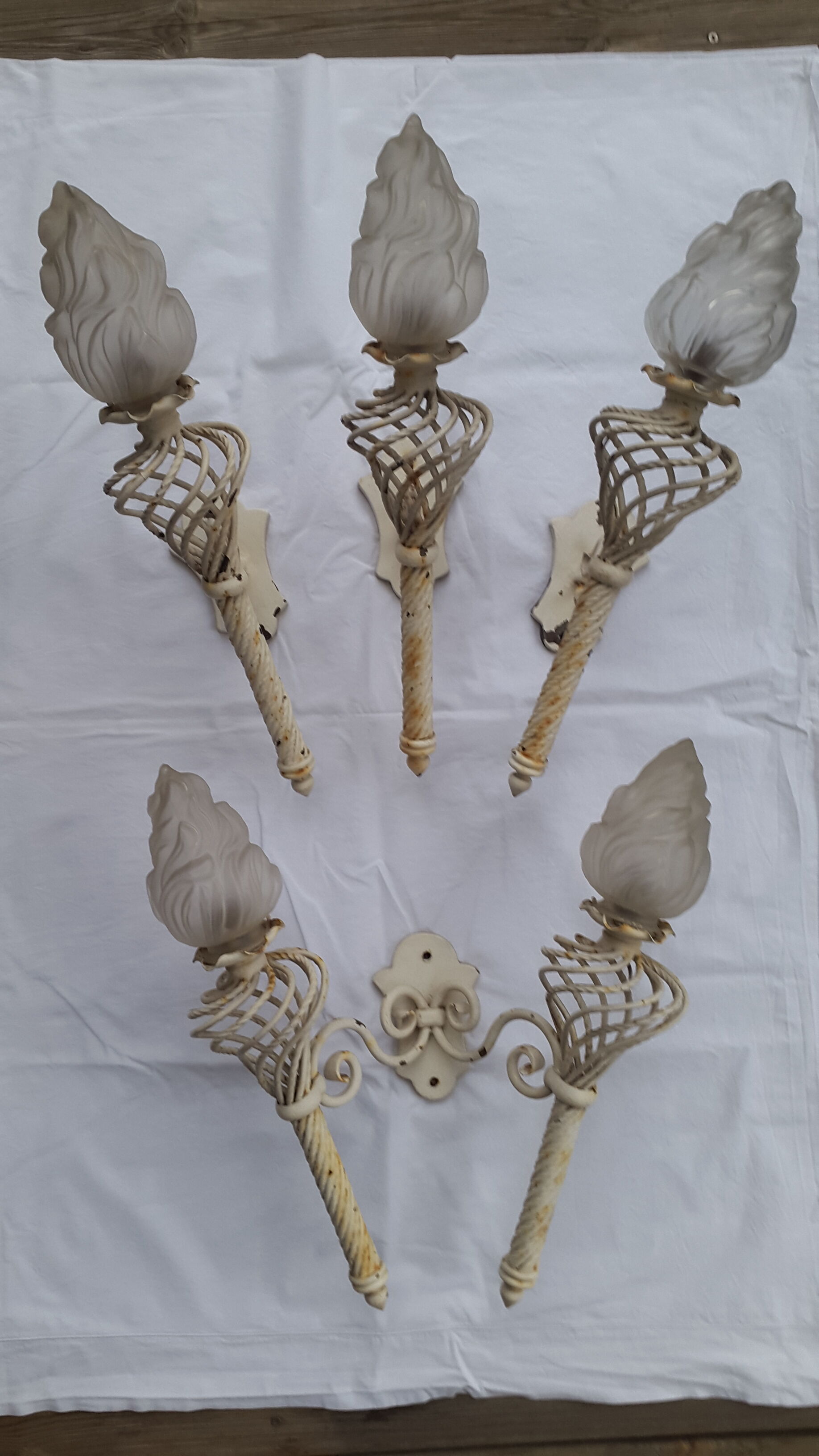 Wrought iron appliques