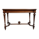 Louis XVI style desk with a curved top, in mahogany.