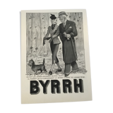 Authentic advertising posters byrrh laminated early 19th