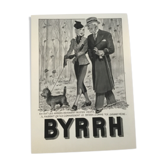 Authentic advertising posters byrrh laminated early 19th