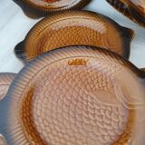 Sarreguemines 12-piece earthenware fish set