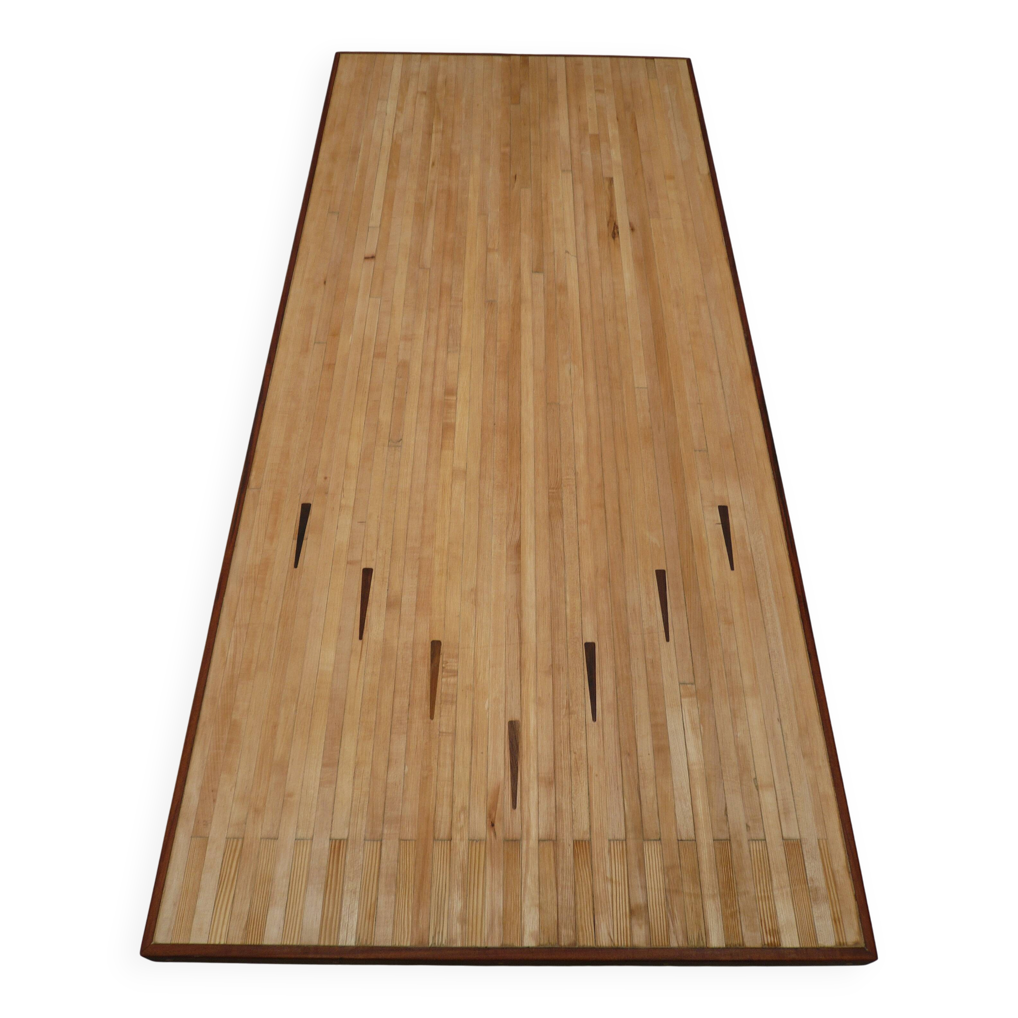 Dining table bowling lane