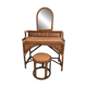 Magnificent bamboo dressing table and its stool.