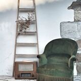 Fauteuil crapaud vert