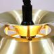Vitrika golden messing vintage lamp: 1970s Scandinavian Mid-Century Modern