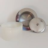 Designer stainless steel ice bucket