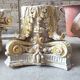 4 plaster capitals