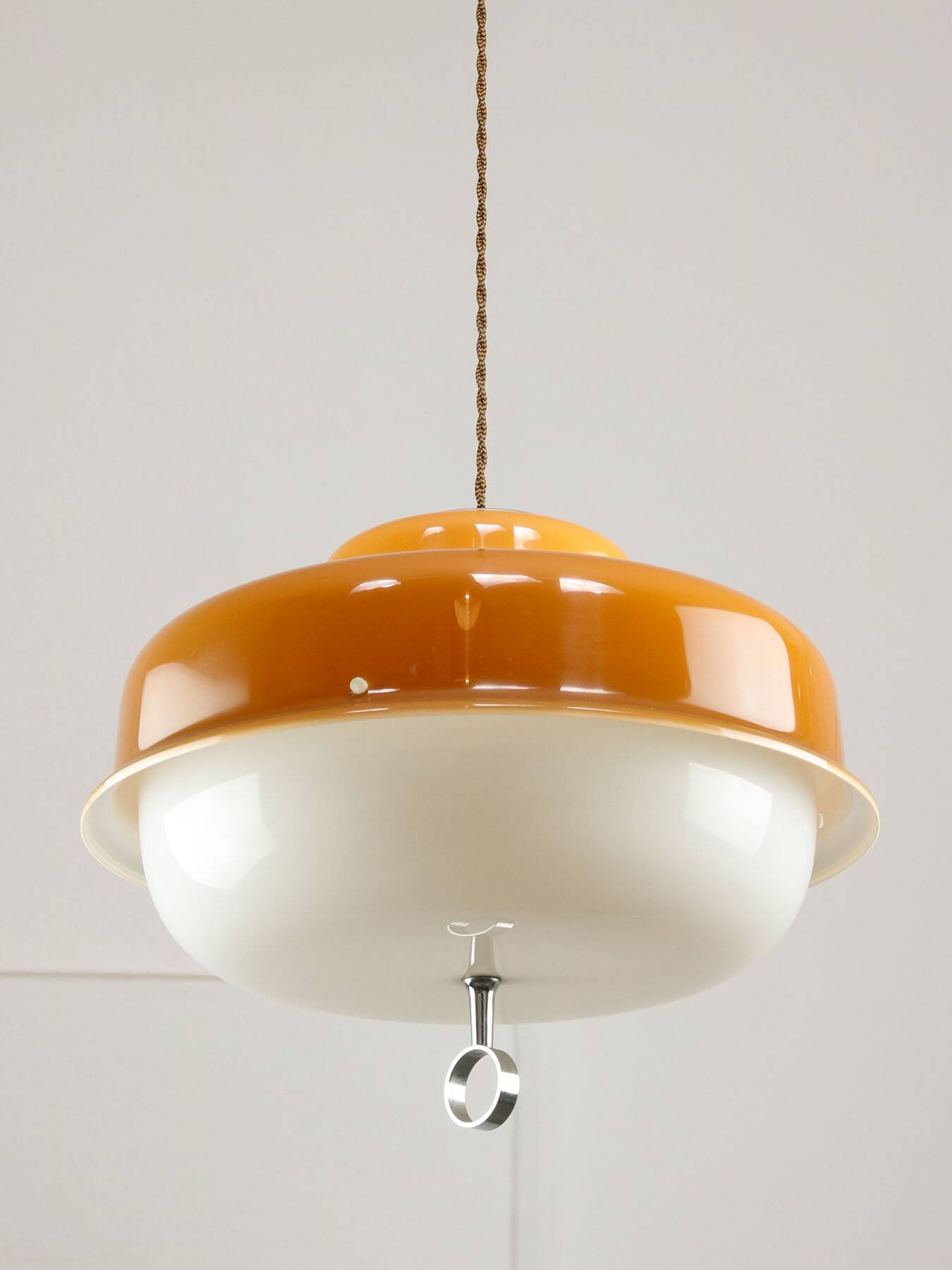 Space Age Brown Pendant from Guzzini, 1970s