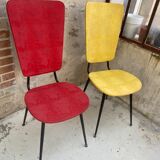 Pair of chairs skaï 1950/60