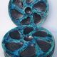 Vintage Fat Lava Oyster Plates