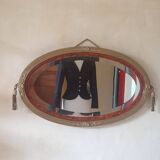 Miroir ovale art nouveau