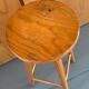 High wooden stool