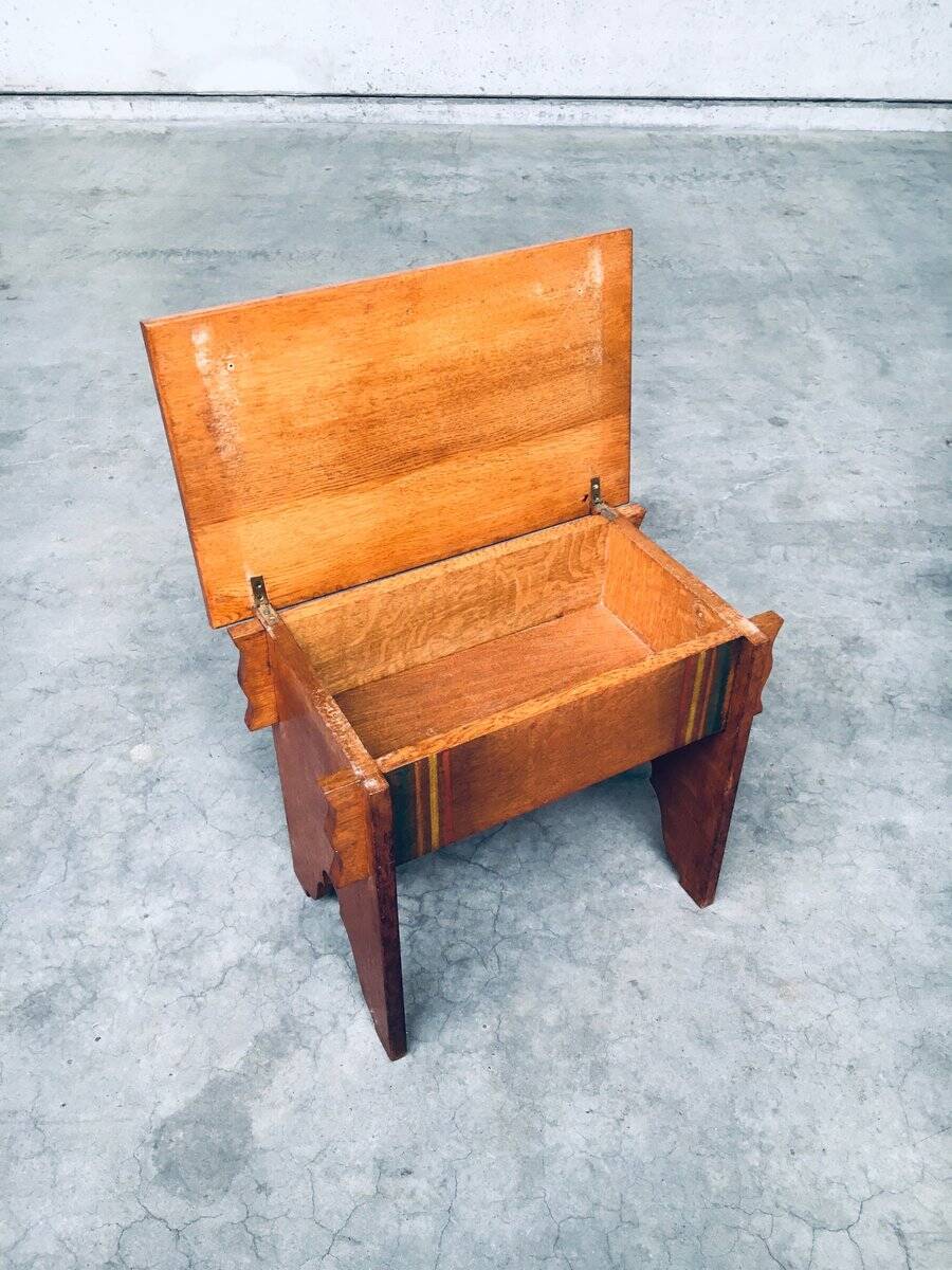 Amsterdam School Side Table, Netherlands, 1920s