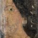 Huile sur toile portrait femme bijoux
