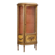 Vitrine ancienne de style néoclassique en bois sculpté, XIXe siècle