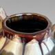 Art Deco vase in glazed ceramic attributed to Thulin, Belgium, 1930s.