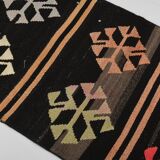 2x7 Salmon Beige Vintage Kilim Runner Rug, 64x226Cm