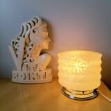 Art Deco lamp in Clichy glass