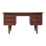 1960s, Danish teak wood desk, drawers.