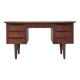 1960s, Danish teak wood desk, drawers.